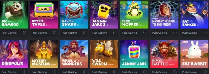 push gaming slots